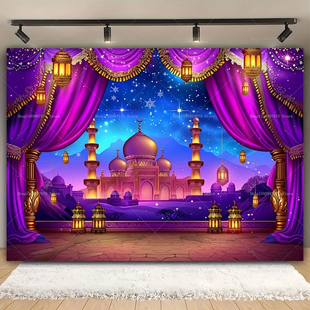 Aladdin Photography Backdrop Baby Shower Arabian Moroccan Nights Birthday Party Photo Background Vinyl Photo Booth Studio Props