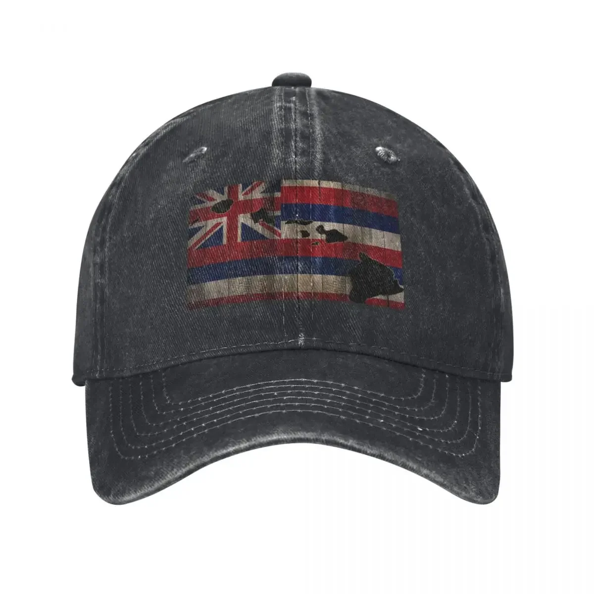 Hawai'i Flag with Hawaiian Islands by Hawaii Nei All Day Baseball Cap sun hat Rugby Men's Hats Women's