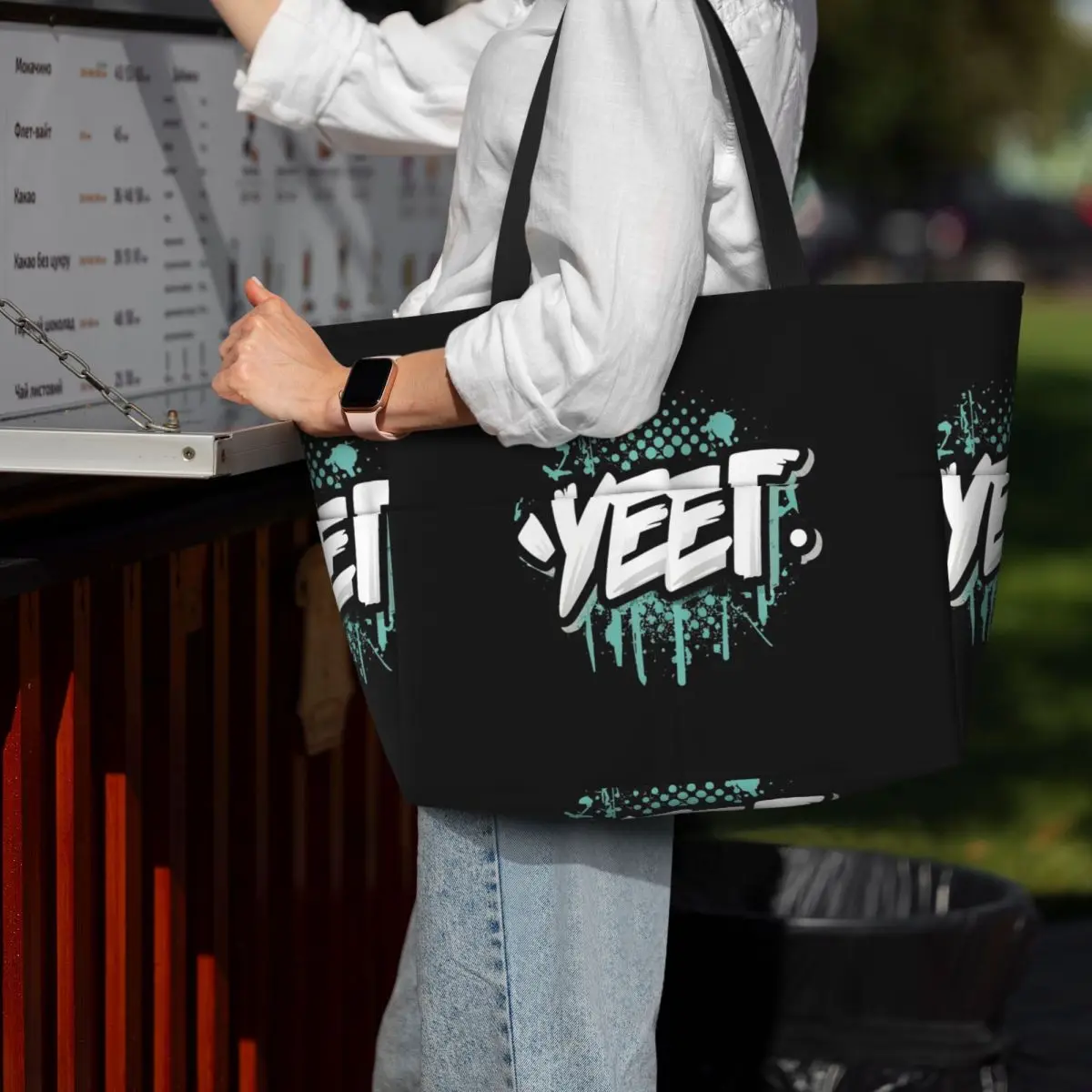 Signature Cool Menly Jey Uso Yeet Beach Tote Bag Sport Gym Yoga Duffle Large Tote Bag Women Travel Bag Fitness bag