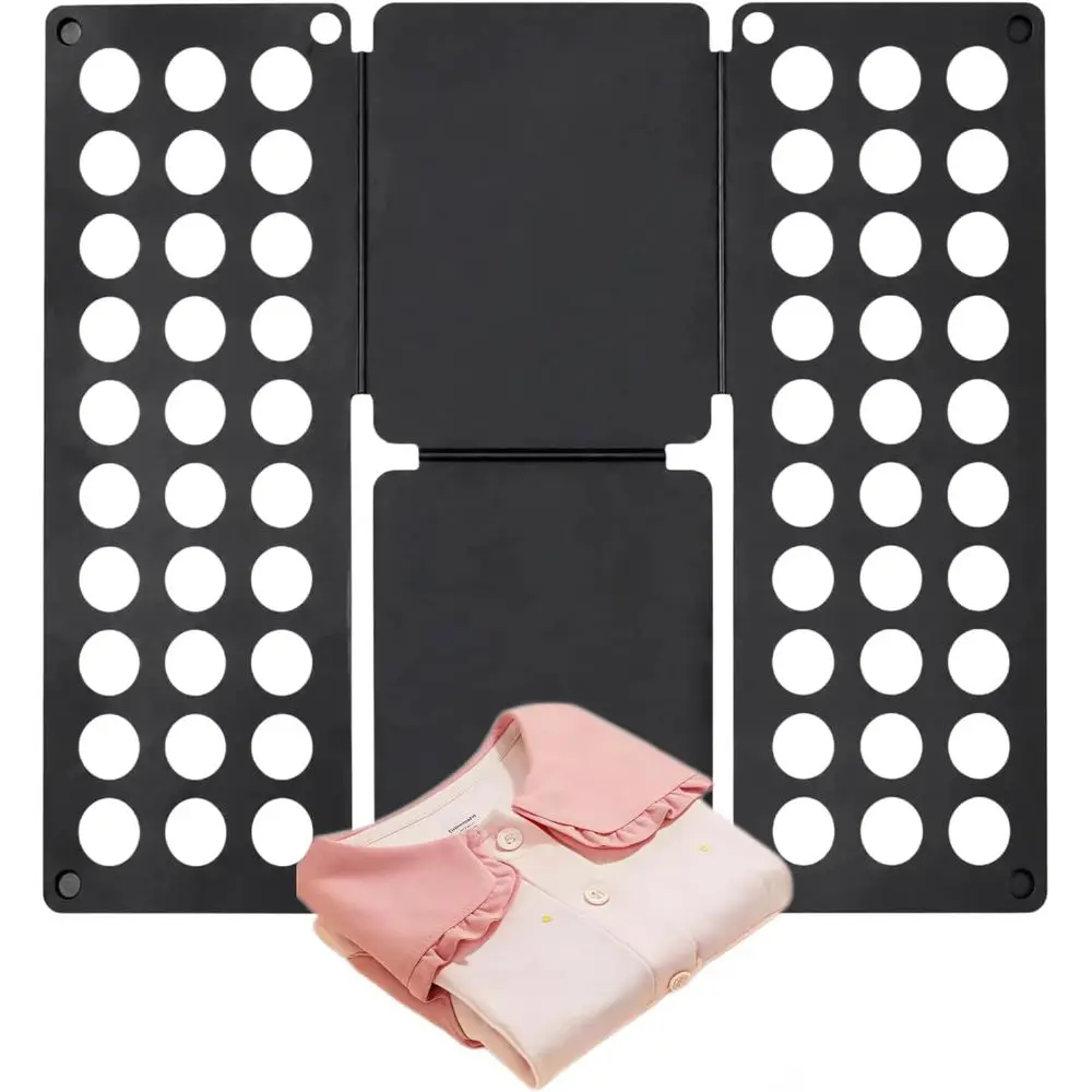 Compact Toddler Clothing Board for Ages 1-7, Portable Shirt Folding Aid, Encourages Independence and Motor Skill Development