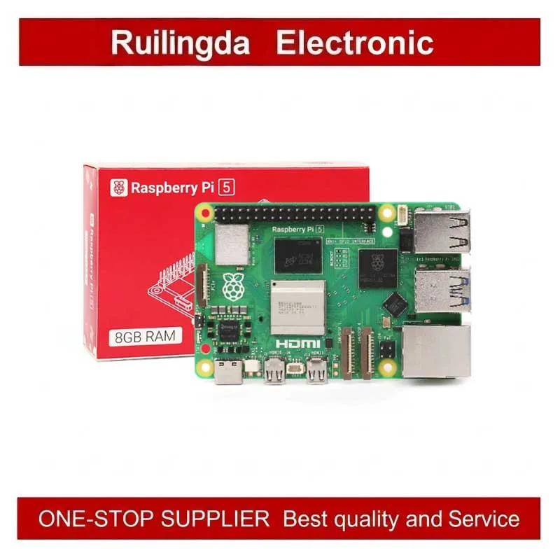 Raspberry Pi 5 Development Board 4GB/8GB Arm Cortex-A76 5B Kit - Latest Generation Single Board Computer for Developers And Stud