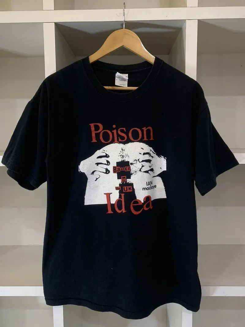 Vintage 90s Poison Idea American Records Leather Unisex Tshirt Size S-5XL KH4199