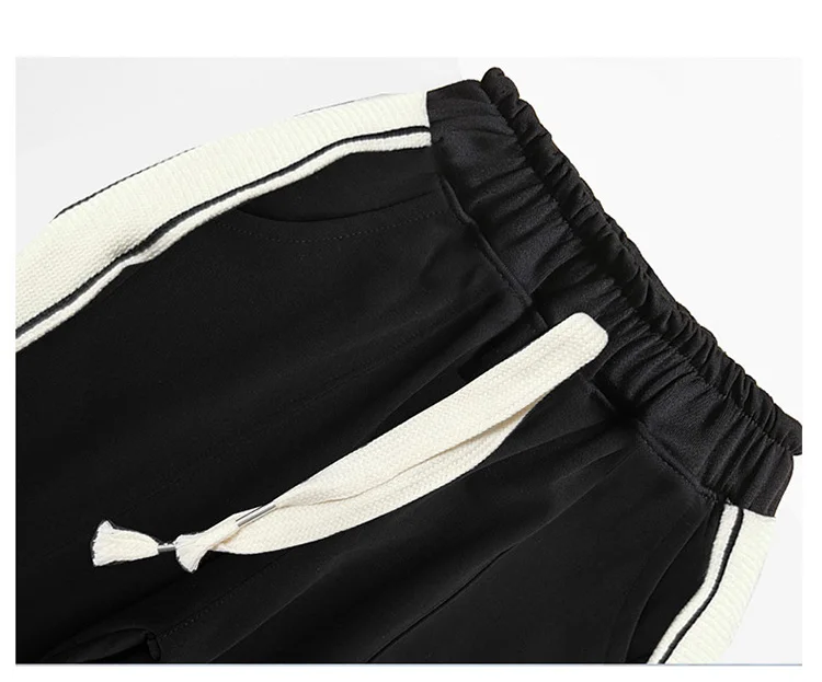 Lose geschnittene Sport-Hosen für Teenager-Jungen mit Seitenstreifen, hochwertige Kinder-Frühlings-Sweathosen, schmal geschnittene Kinderhosen, Größe 5 7 9 13 14 – Detail 8