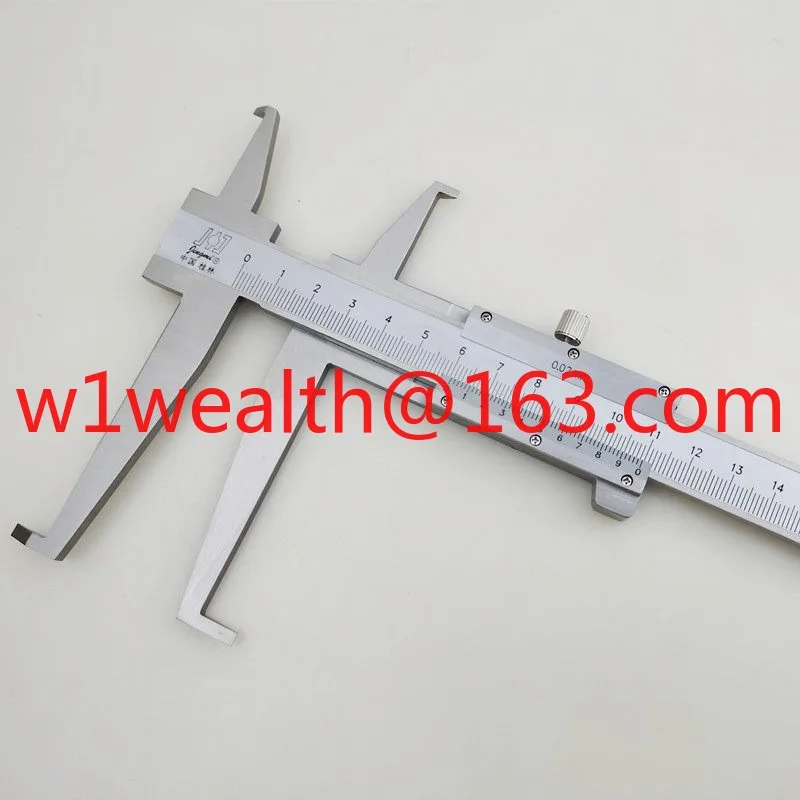Inner groove vernier caliper 9-150-200-300mm double inner groove long claw inner diameter Jinguang precision measuring tool