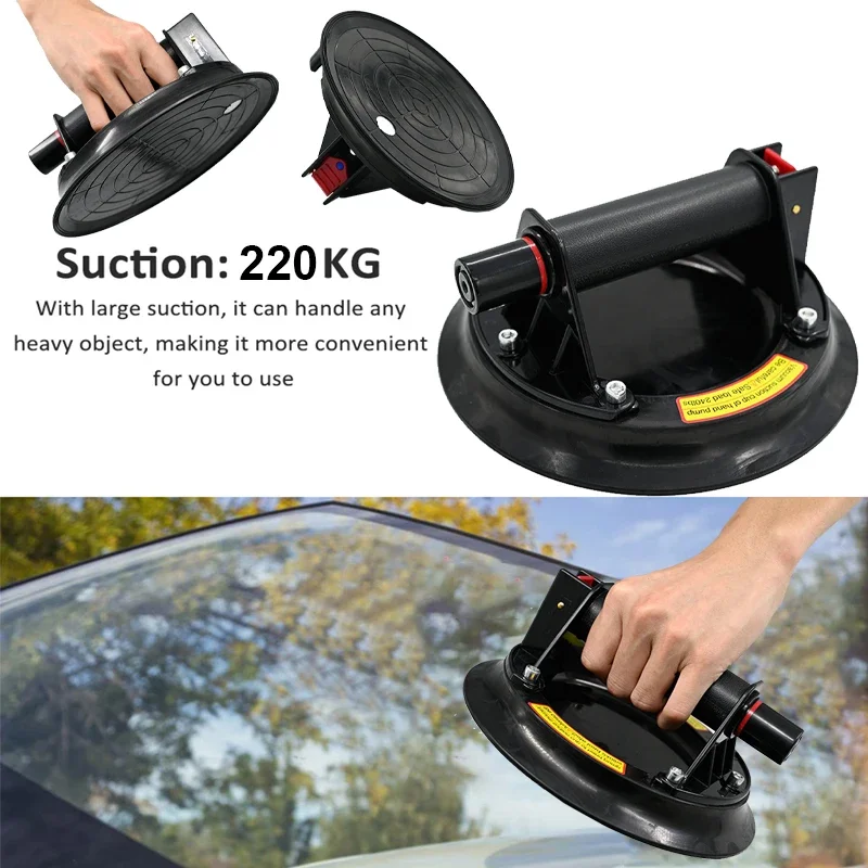 

Protable 8 Inch Vacuum Suction Cup 220kg with Copper Handle Ventosas Heavy Duty Lifter for Granite Tile Glass Manual Lifting
