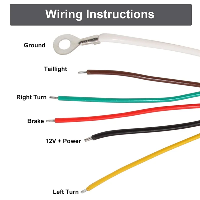 Para convertidor de luz trasera RV con conexión de cables de 3 a 2, adaptador de cableado de remolque de rendimiento estable para accesorios RV