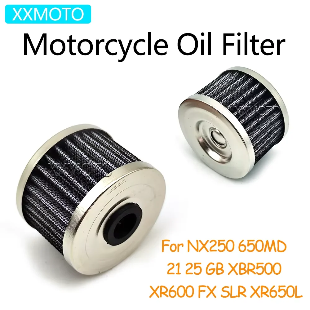 For Honda NX250 MD21 MD25 MD 21 25 GB500 XBR 500 XR 500 XL 600 XR600 FX650 NX650 SLR650 XR650L NX 250 650 Motorcycle Oil Filter