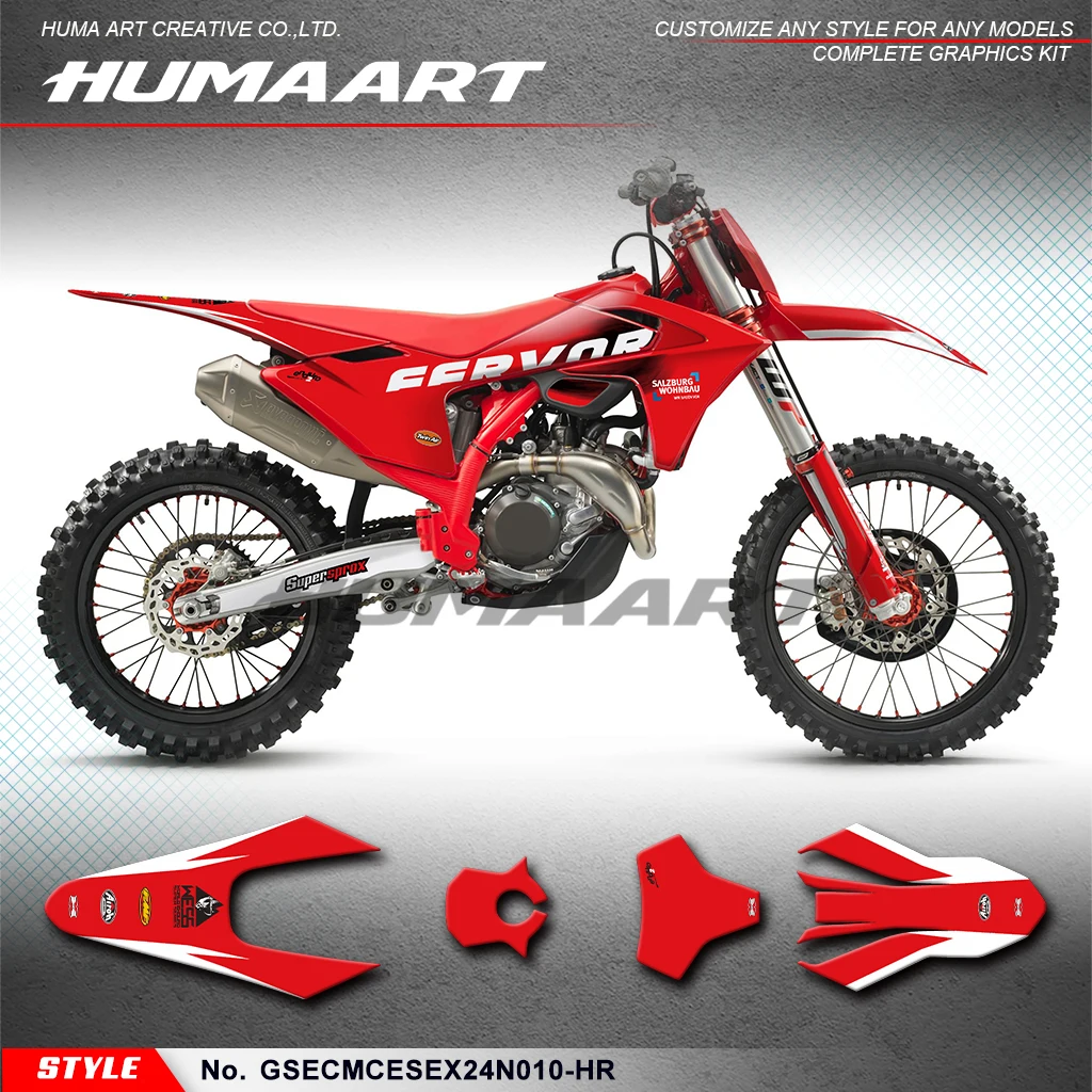 HUMAART Off-Road Graphics Custom Vinyl Decal Sticker for EC MC EX ES 2024, GSECMCESEX24N010-HR