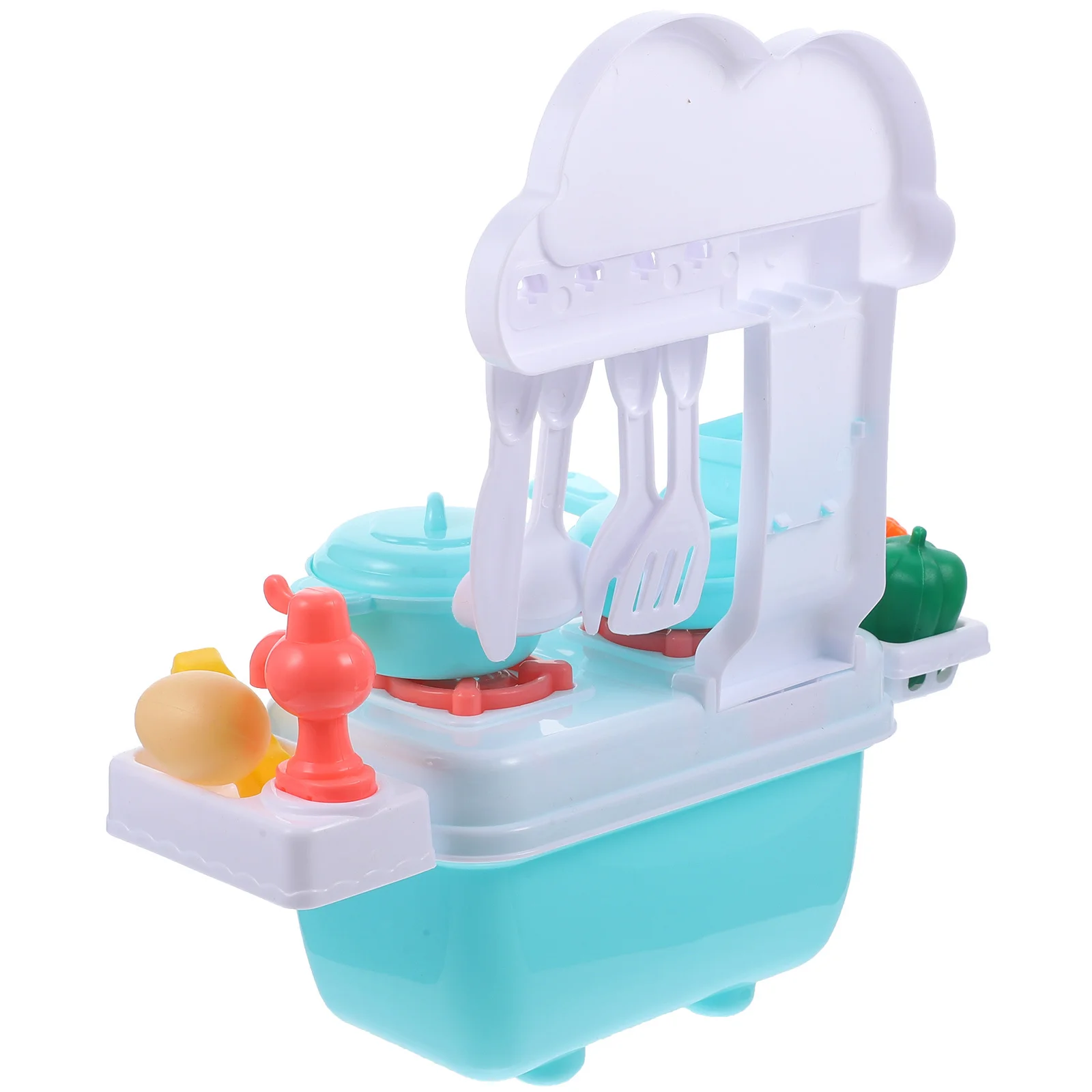 

1 Set Pcs Kitchen Pretend Cooking Toys Role Play Kitchen Utensils Simulation Vegetable Cooking Tableware Tap Watering Faucet Toy
