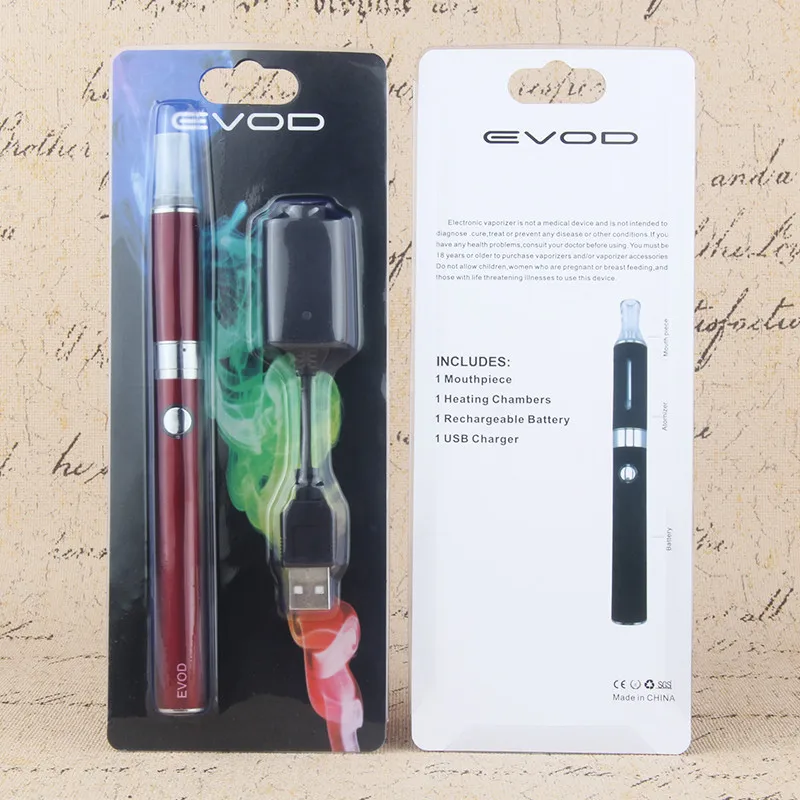 Kit de vapeo Evod MT3, Kit de Clearomizer Pen Ego T Ugo, vaporizador con batería de 510 hilos, Cargador USB, BCC Tank Blister Starter 650/900/1100mah