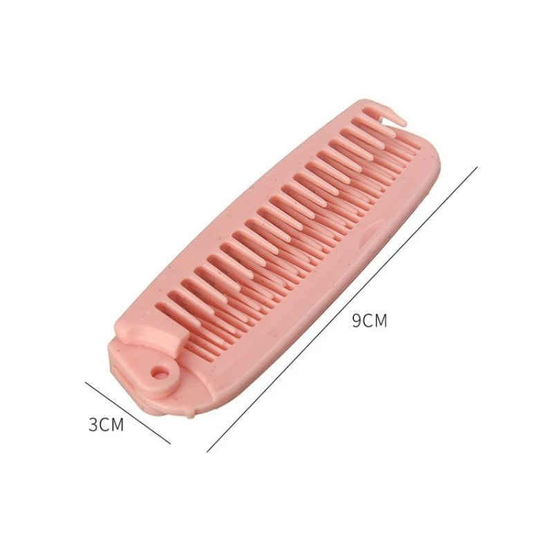 Portable Folding Comb Hair Brush Lightweight Anti-static Travel Hair Brush Wheat Straw Foldable Hairdressing Styling Beauty Tool