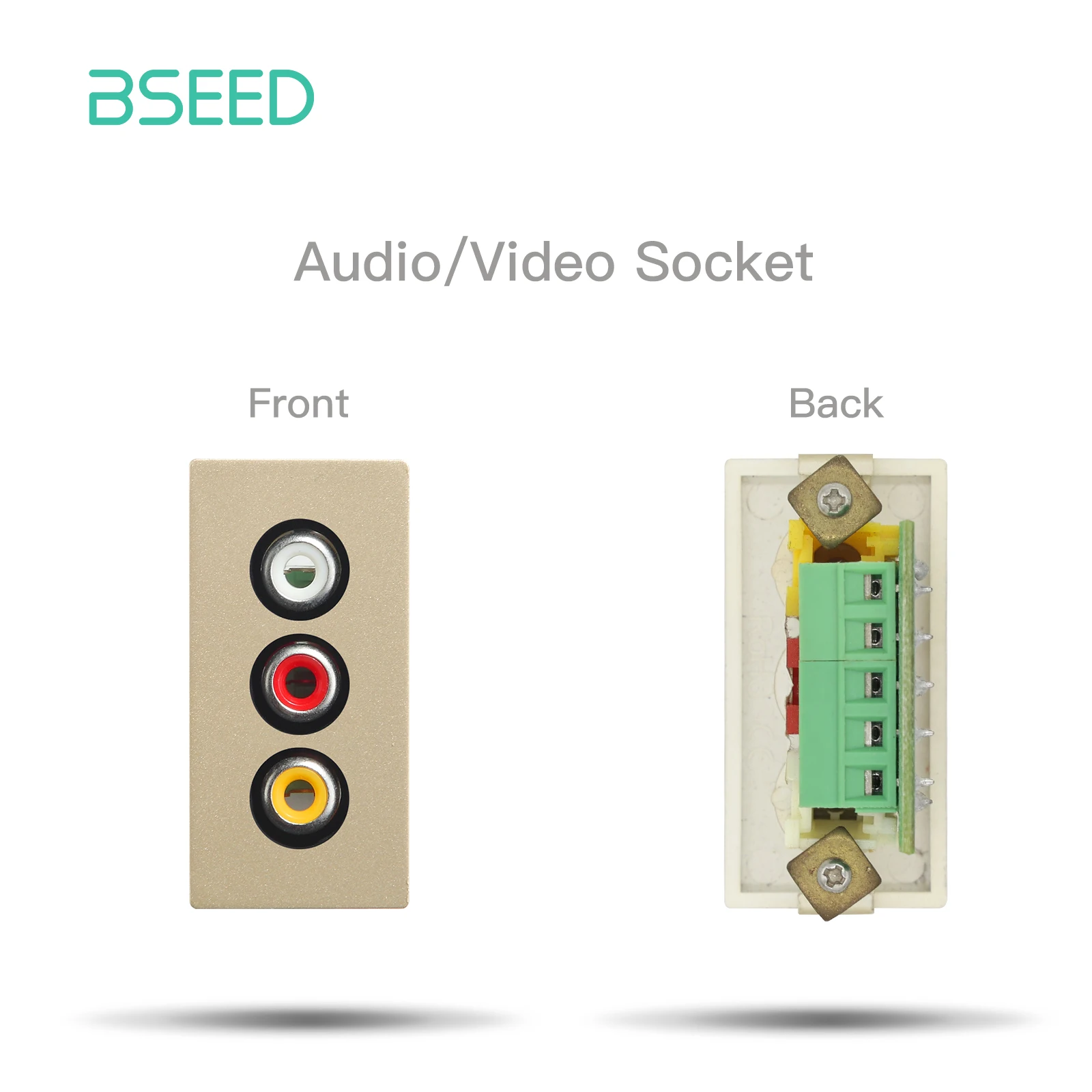 BSEED Stopcontact Internet Cat6 Onderdelen Kunststof frame USB Type-C Oplaadpoort TV HDMI-interface DIY Functie Onderdeel Gratis combinatie
