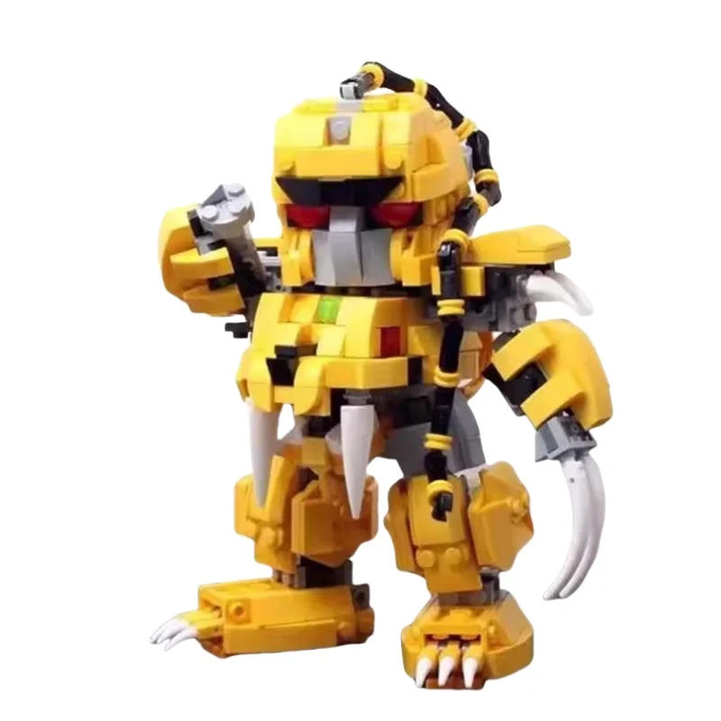 

Hot Magical King Granzort Steel Toothed Tiger Mecha MOC Robot Building Blocks Assembling Huilding Blocks Kids Creative Gifts Toy