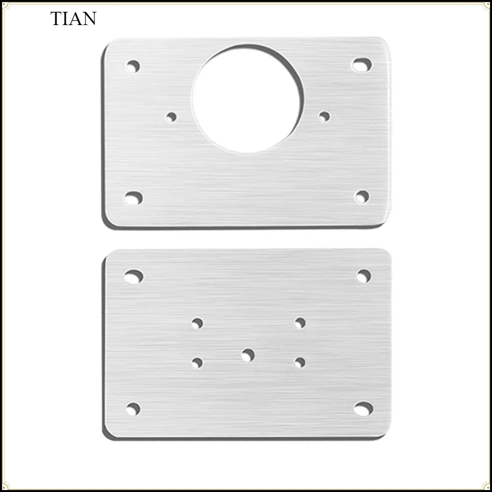 Mounting Plate Set Stainless Steel Hinge Fixing Plate Cabinet Door Maintenance Mounting Plate Restorer Installer Cabinet Hinge