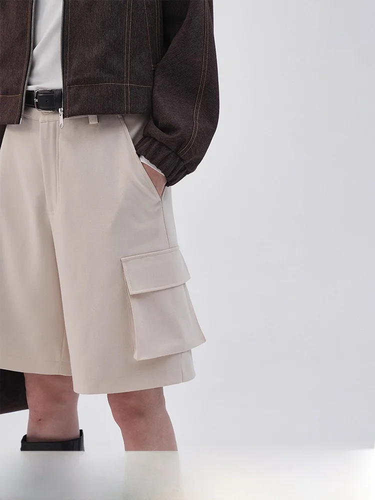 

Шорты Planites из смесовой шерсти, повседневные, свободные, прямые, с большими карманами, для летних поездок на работу, из полиэстера и шерсти