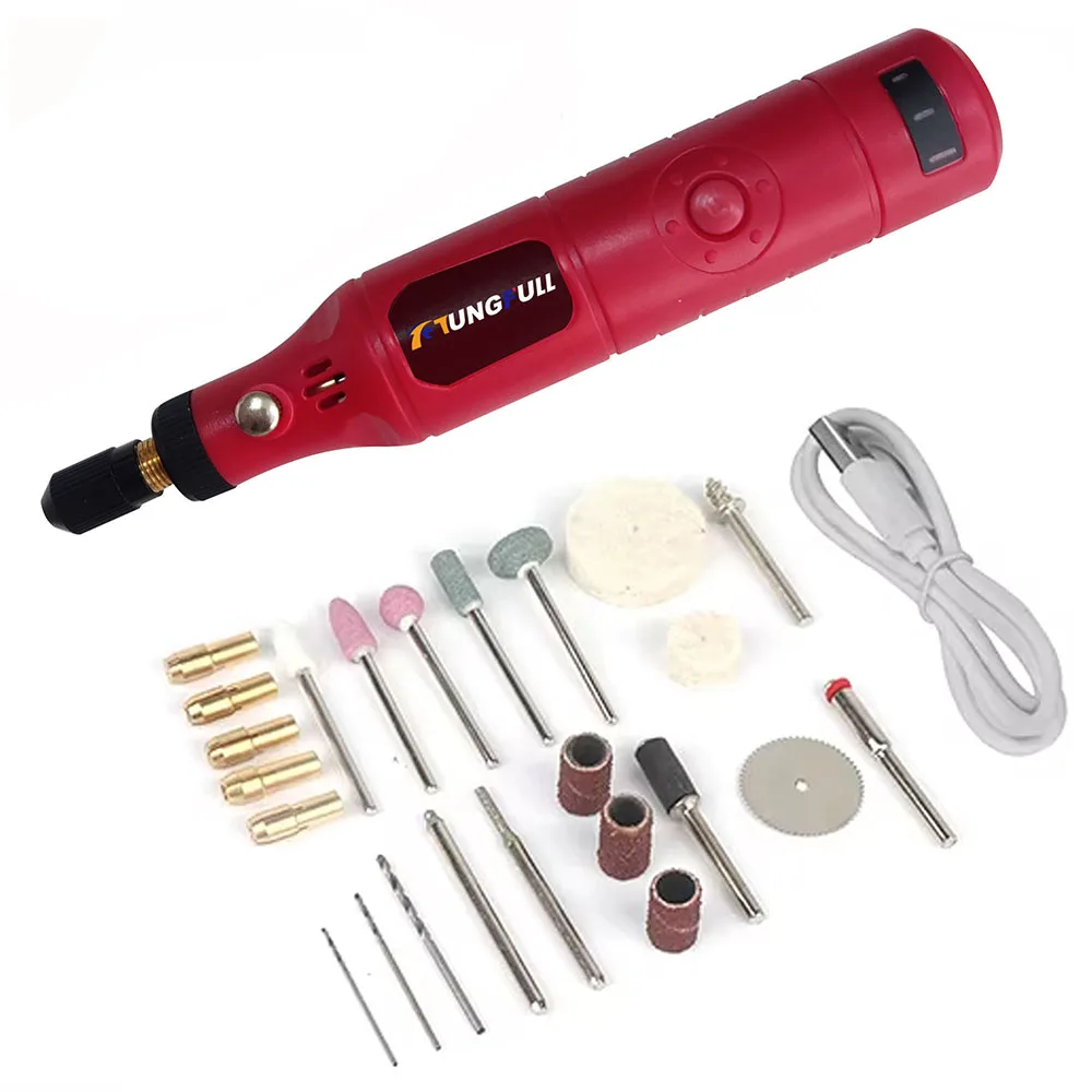 Micro Electric Grinding Pen Drill Polisher DIY Mini Wood Carving Pen Electric Polishing Machine Rotary Cutting Tools