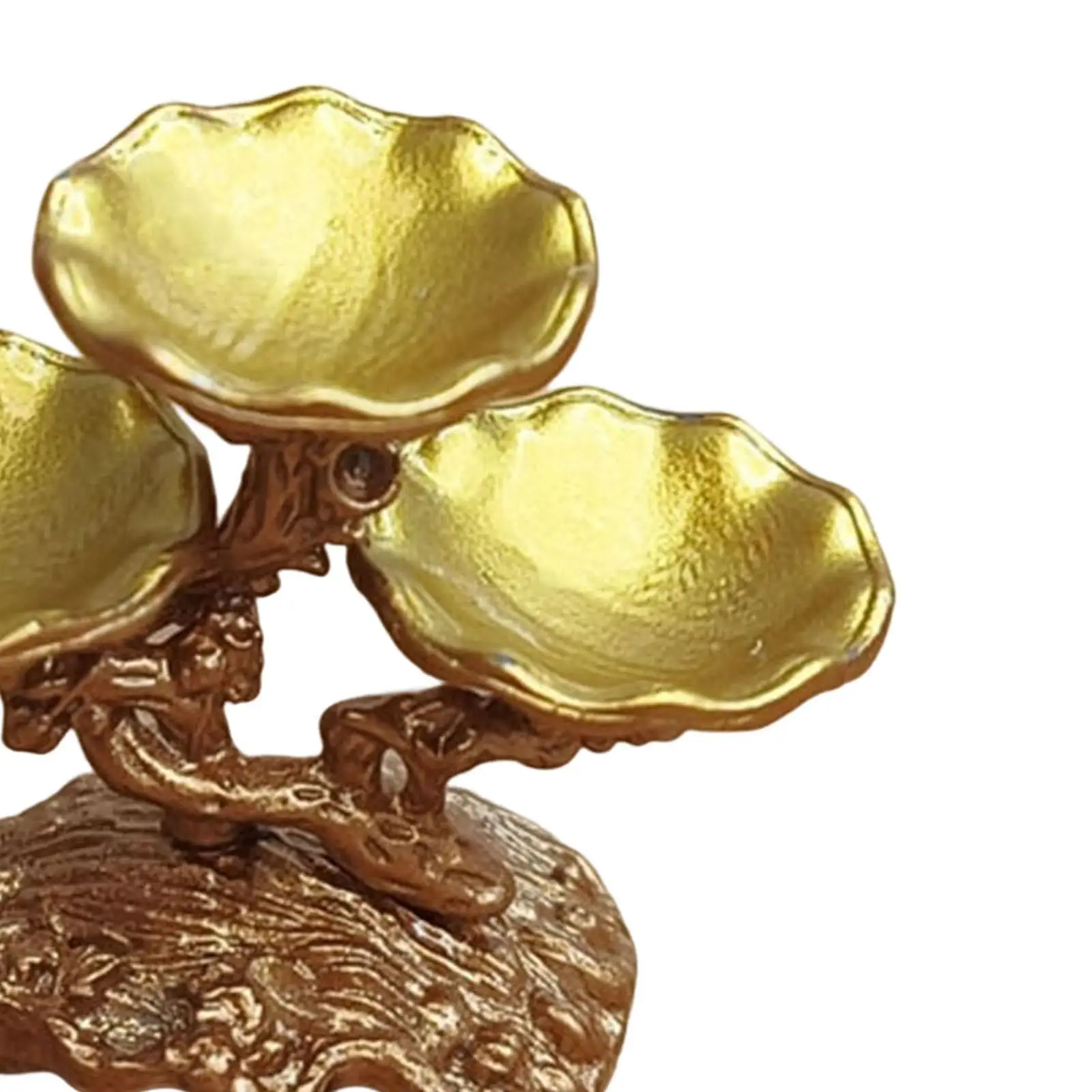 

Miniature Food Serving Tray Gold Alloy Kitchen Decor 1 12 Scale Dollhouse Furniture for Kids Pretend Play