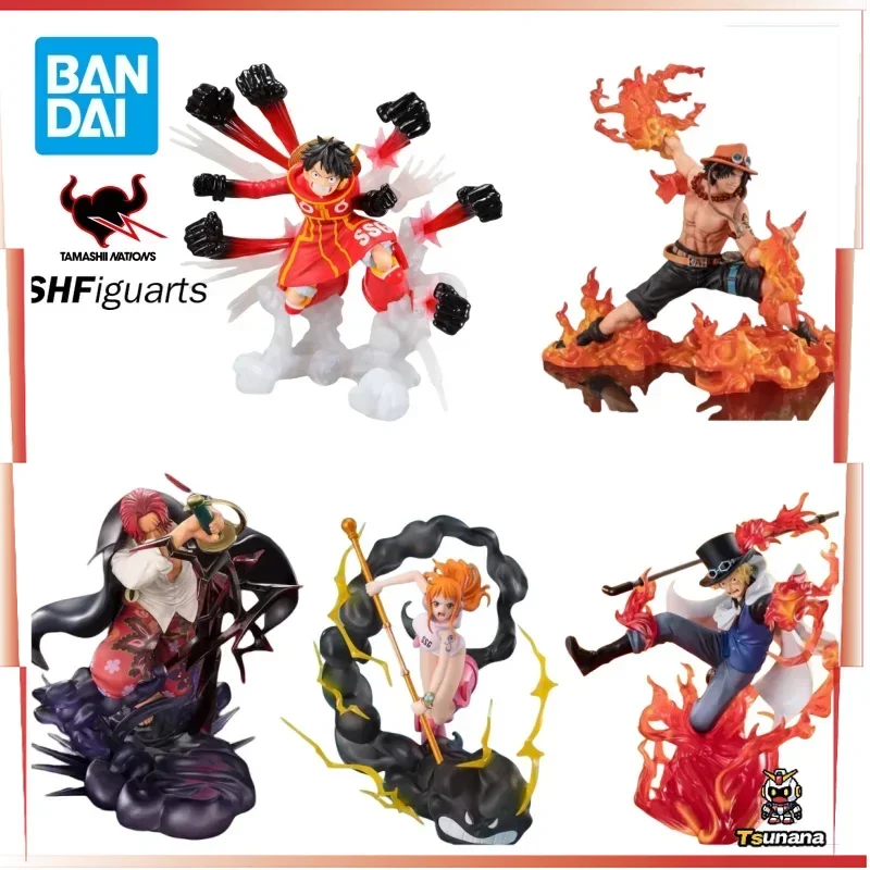 

Bandai One Piece Anime Figure Figuarts ZERO Luffy Gum Hawk Nami Lightning Sabo Fire Shanks Divine Ace Bounty Action Figures Toys