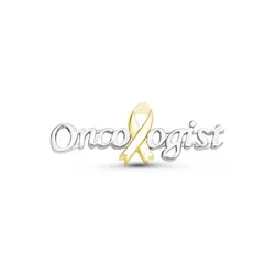 Harong Medical Oncology Department Brooch Silver Color Designer Pin Badge for Hospital Doctor Nurse Medical Day Gift