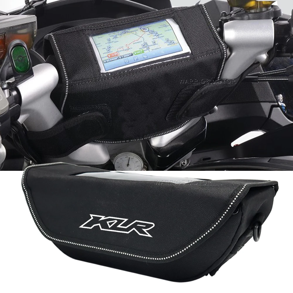 Bolsa de almacenamiento impermeable para manillar de motocicleta, bolsa de herramientas de viaje para Kawasaki KLR650 KLR 650 KLR250 250 1987-2022