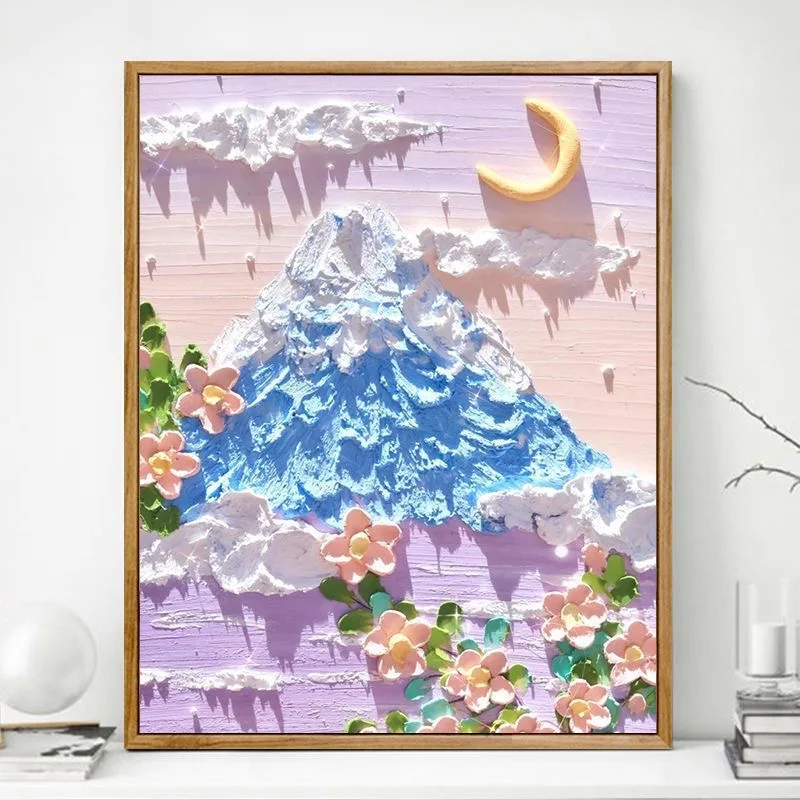 

A-0393 Purple lavender field landscape.