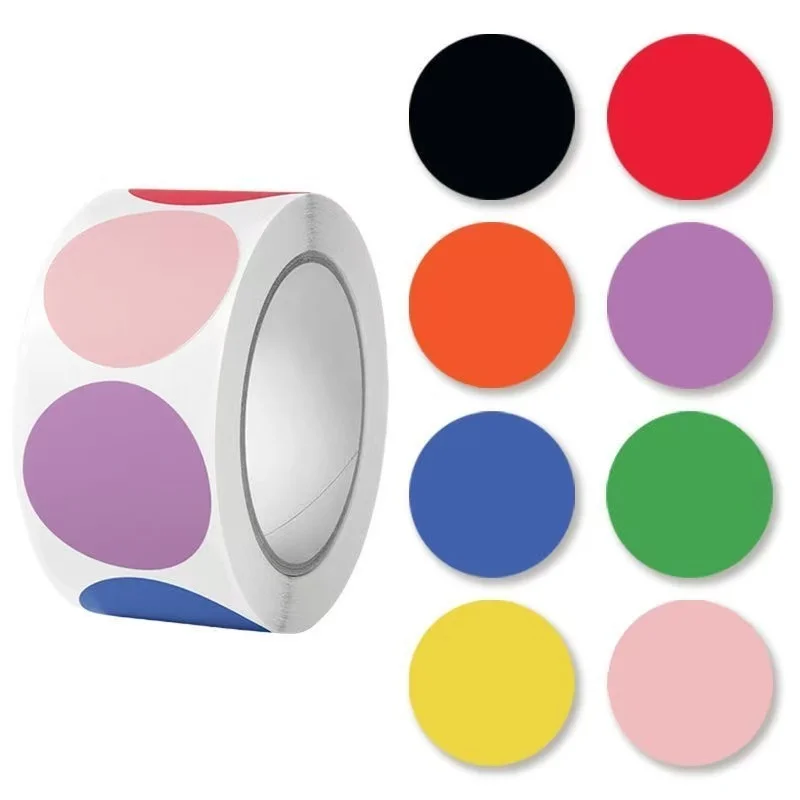500pcs/Roll 2.5cm Scratch Off Stickers Round/Square/Heart/Rectangle Self-adhesive Scratch Labels Stickers Waterproof