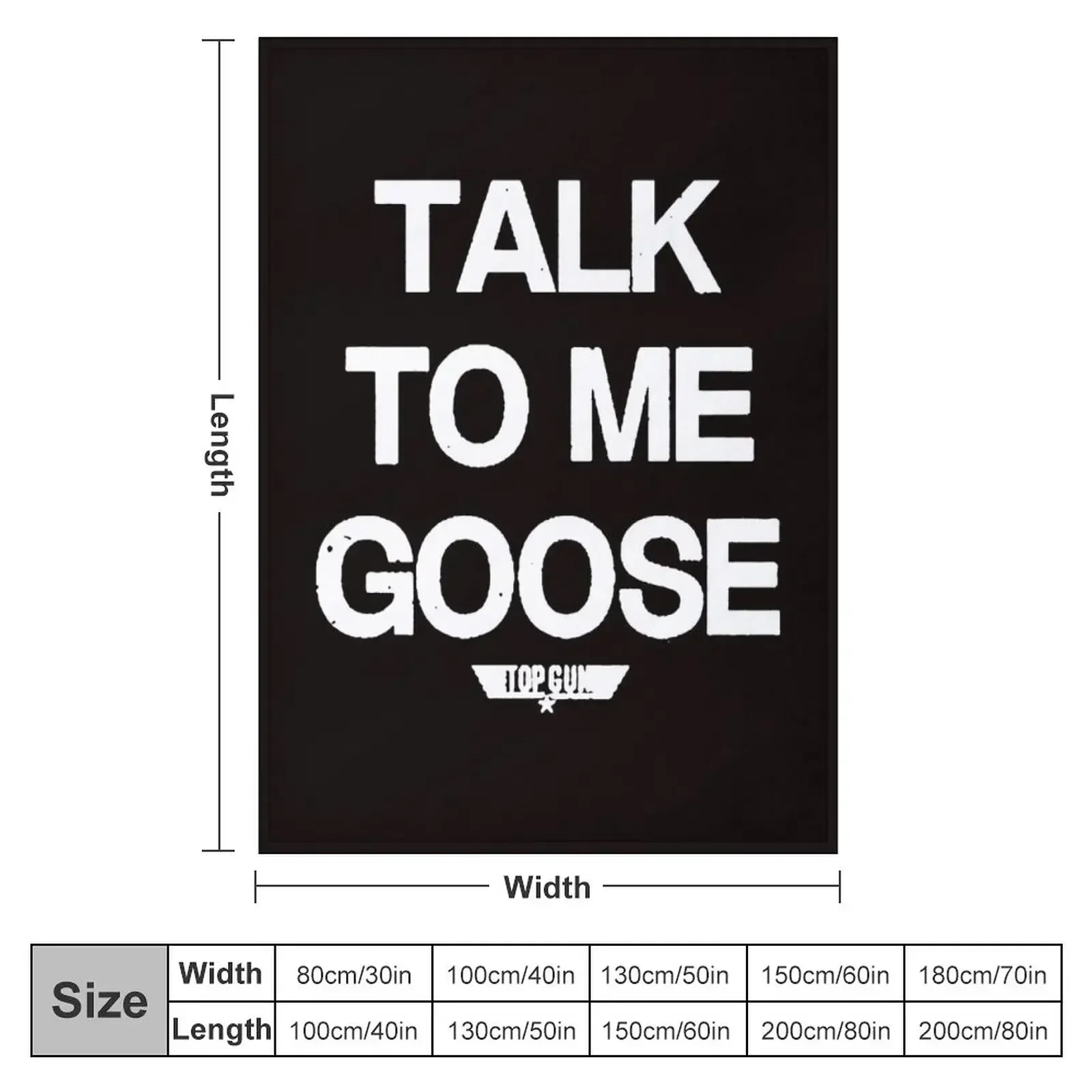 Talk To Me Goose Throw Blanket Picnic Plaid Beach Warm for winter Extra Large Throw Blankets