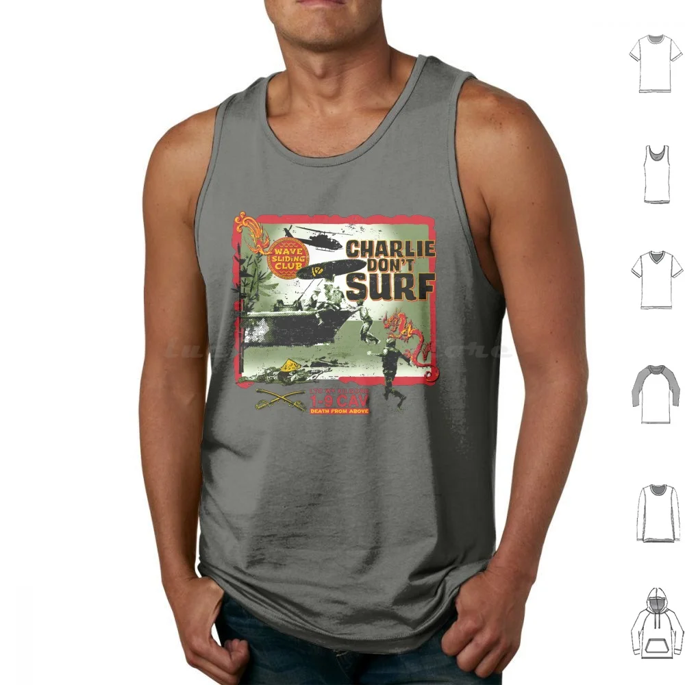 Wsc-Charlie Don't Surf / Pt Boat Regatas Estampadas Algodão Wave Slide Sliding Club Surf Viva Wake Surf Austin Texas