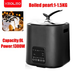 XEOLEO-Machine de cuisson antiarina pour Tapioca, Boba Cooker, 9L, Milk Tea Bubble Pearl, Amber Pearl Pot, Sago Taro, Red Bean Cooker, 1300W