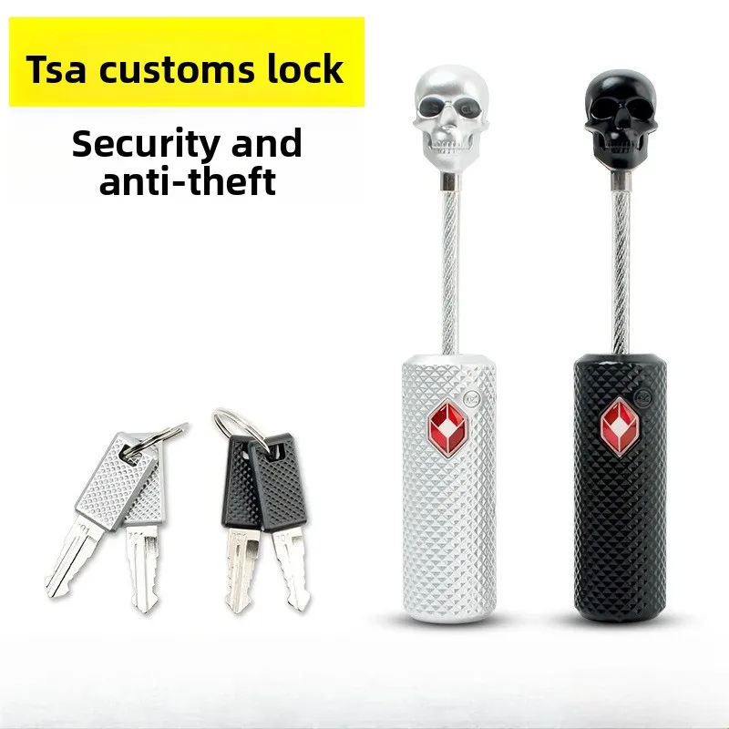 

Portable Men'ss Backpack Lock Padlock for Travel Suitcase Trip TSA Overseas Security Clearance Customs Steel Trolley Keychain