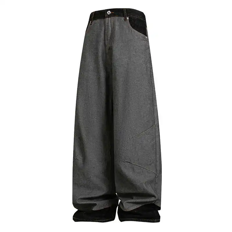 Feminino preto gótico y2k jeans oversize harajuku vintage baggy denim calças japonês 2000s estilo namorado calças jeans verão