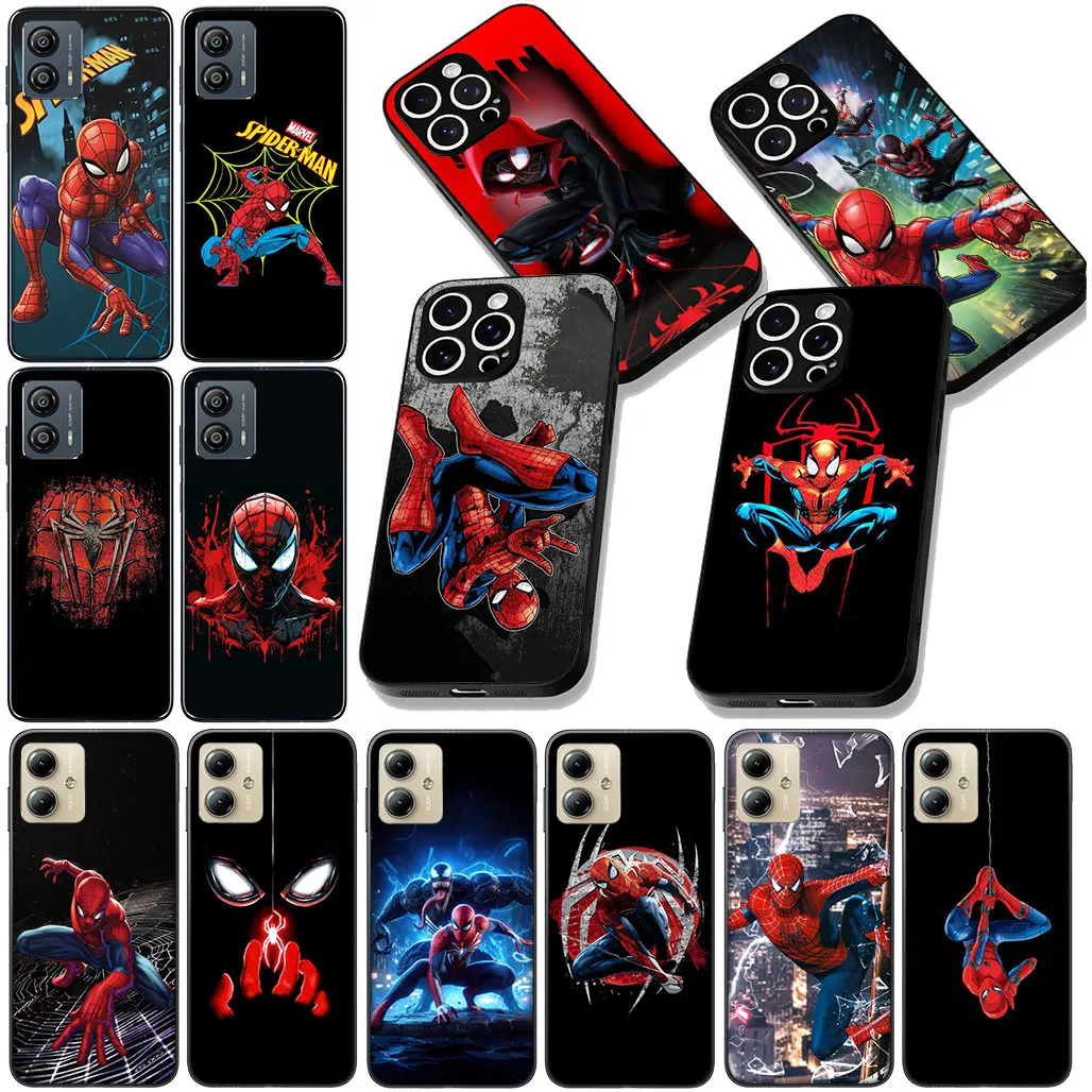 Чехол «Человек-паук» Marvels Superheroes SpiderMan для Motorola Moto Edge 50 30 Fusion 40 neo Ultra Pro E14 G20 E15 G35 G84 G13 G53
