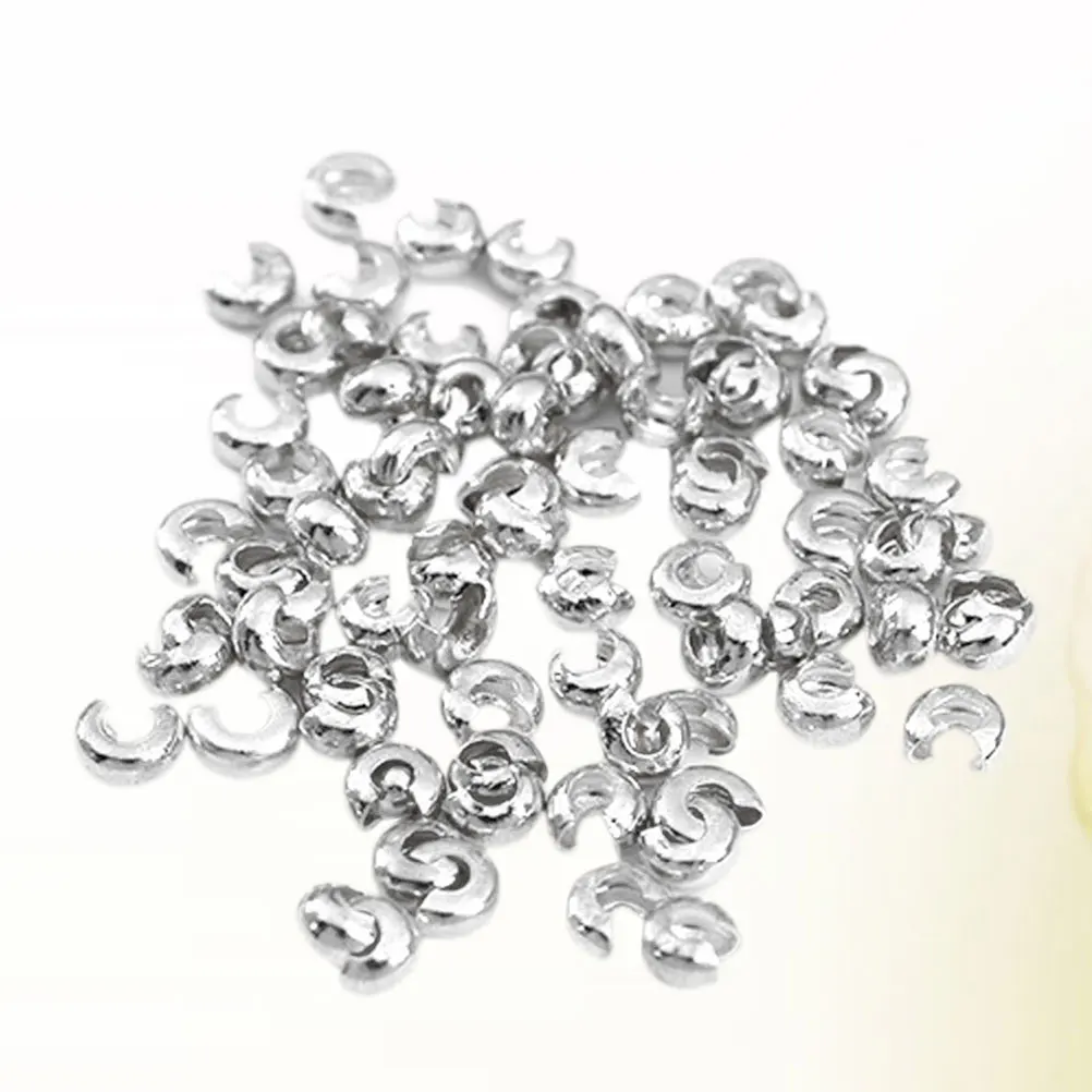 

300 Pcs Tube DIY Position Jewelry Making Kit Flat Fixed Clay Spacer Ends Caps Loose Copper Positioning Loose Beads Beads