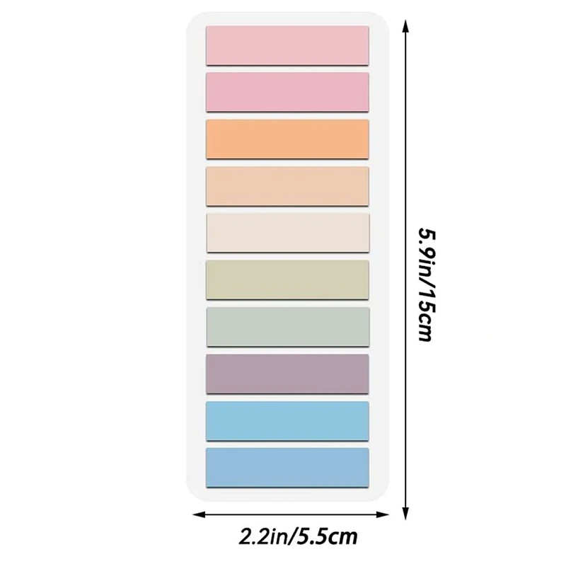 1Pc PET Arrow Flag Sticky Note Page Marker Planner Stickers Morandi Transparent Fluorescent Index Tabs Office School Supplies