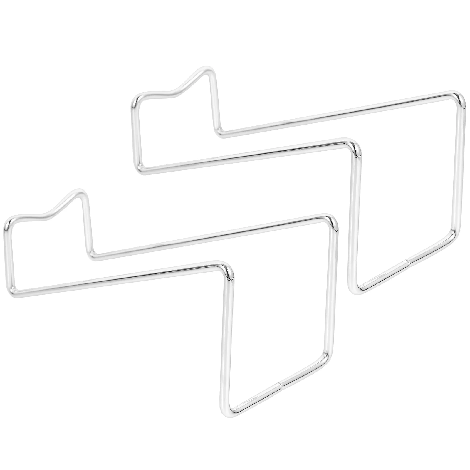 

2 Pcs Small Iron Rack Modern Bottle Holder Display Shelf for Home Bar Restaurant Decor Stable Design High Grade Material
