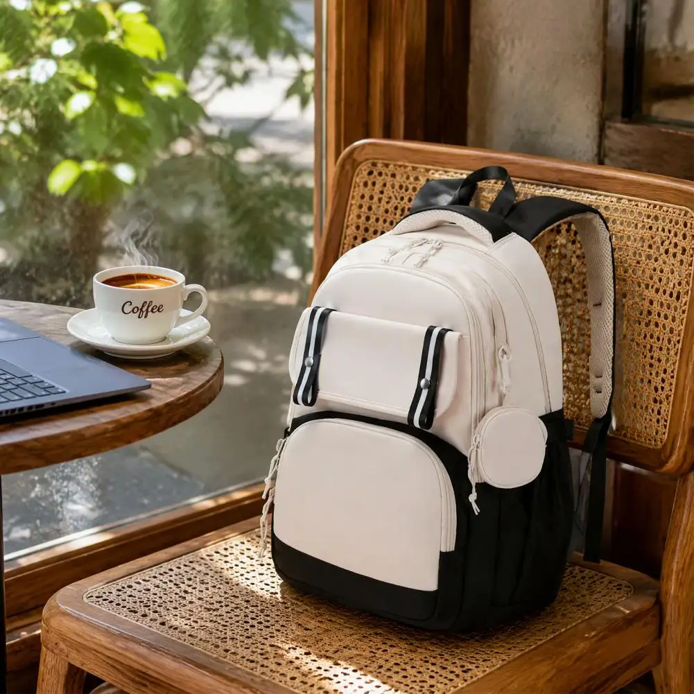 Unisex Student Backpack, High School Backpack,Cloth Laptop Backpack, Stylish College Bookbag for School Travel