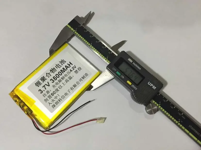 Новая полностью емкостная полимерная литиевая мощность 3,7 В. 355887   Мобильная линия электропередачи для планшетов емкостью 3500 мАч