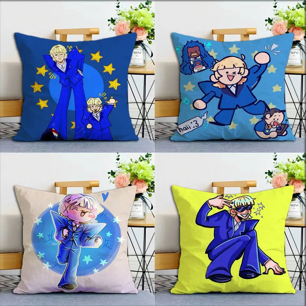 

1pc Joost Klein Singer Cartoon World Various Sizes Square Pillow Case For Car Home Bedchamber Decor