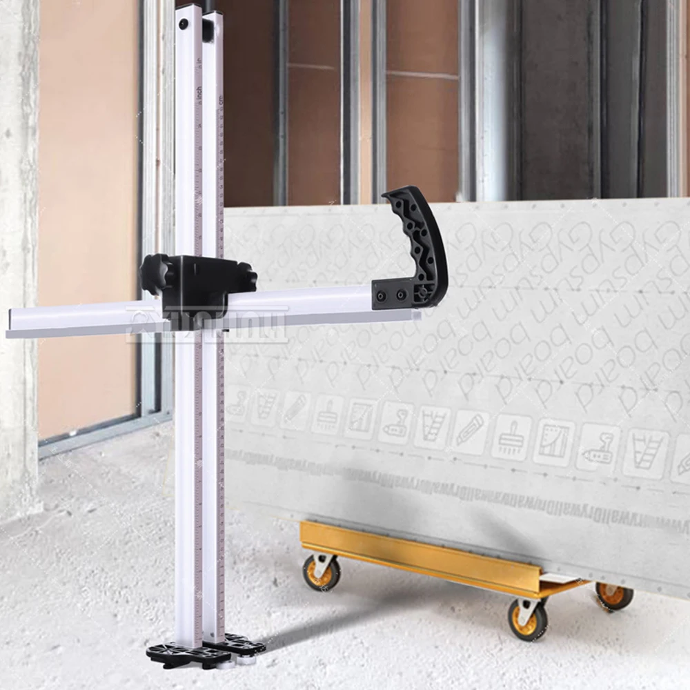 Foldable Manual Gypsum Board Cutting Tool Hand Push Drywall Cutting Tool High-Precision Roller Type Gypsum Board Cutter view 3