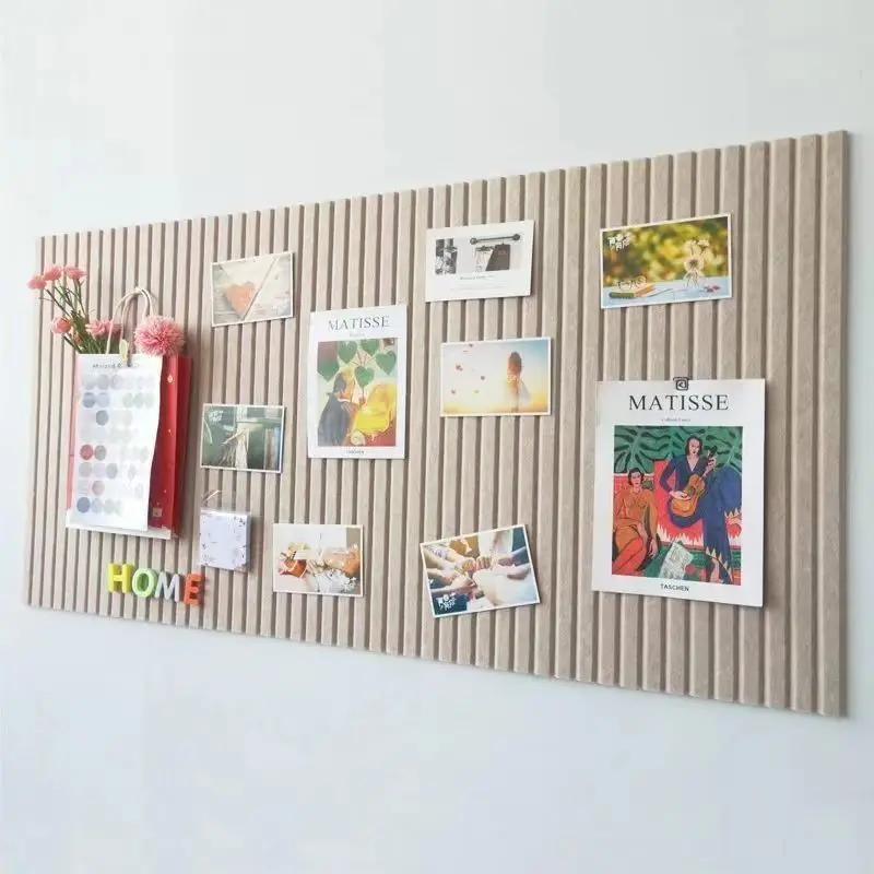 Collision Prevention Felt Wall Stickers Decorative Cork Board Photo Background Decor Wallpaper Display DIY Pegatinas De Pared