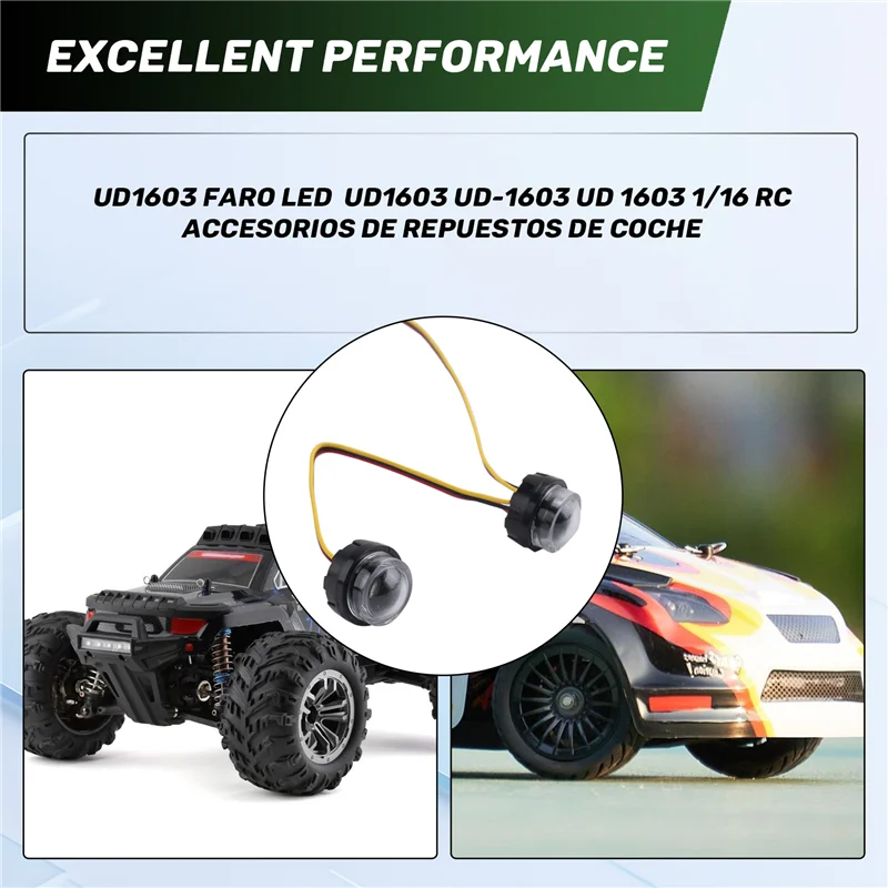 UD1603 светодиодная фара для UDIRC UD1603 UD-1603 UD 1603 1/16 запасные части для радиоуправляемых автомобилей аксессуары
