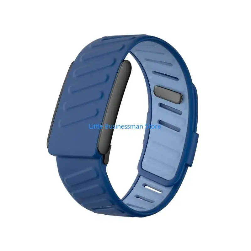Integrated Frame Replacement Band for 5.0 Wearable Device with Textured Silicone and Multiple Wrist Adjustment Positions M76A