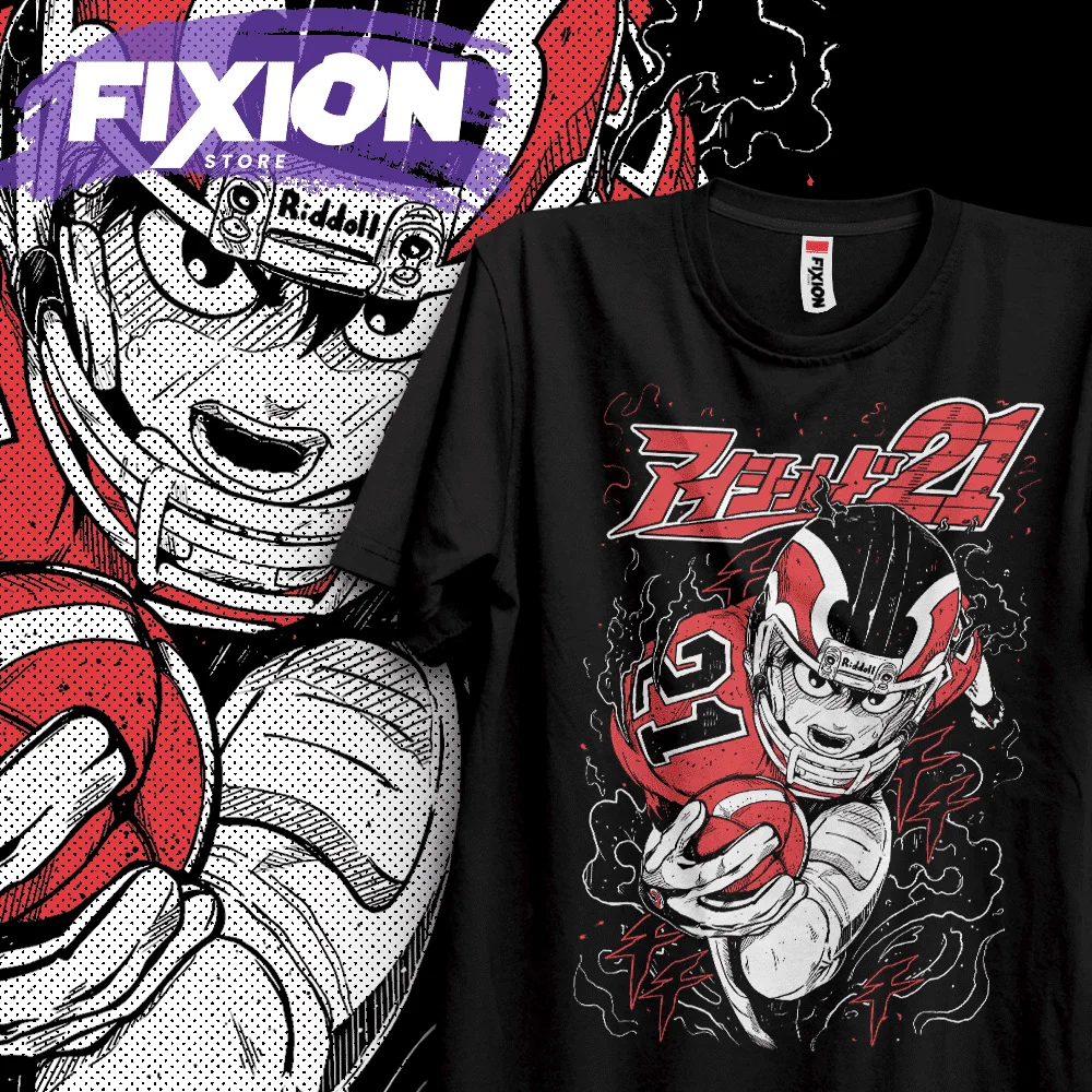 

Eyeshield 21 - O аниме футболка Манга подарок для любителей аниме Все размеры хлопок