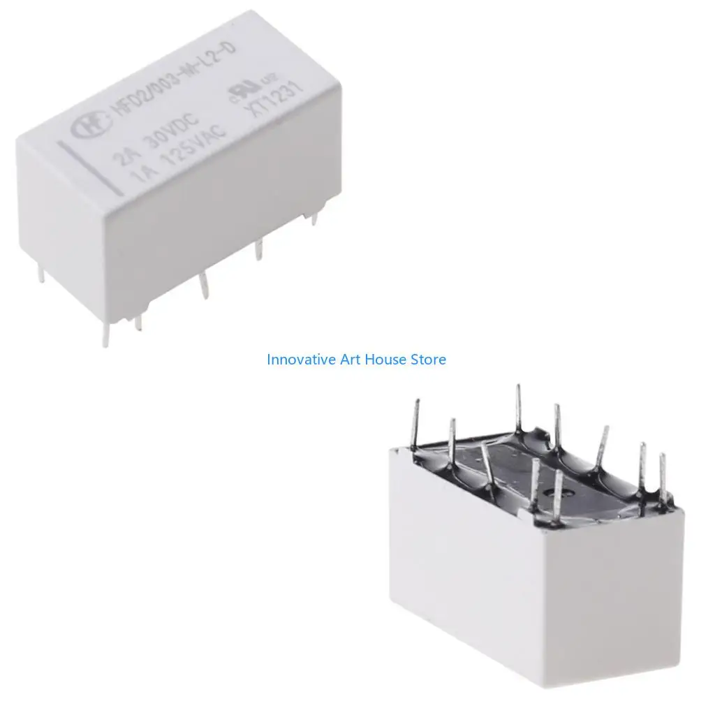 E1PC HFD2-003-M-L2-D 10 Pin 3V Home Improvement Subminiature Double Single Coil Electrical Equipment