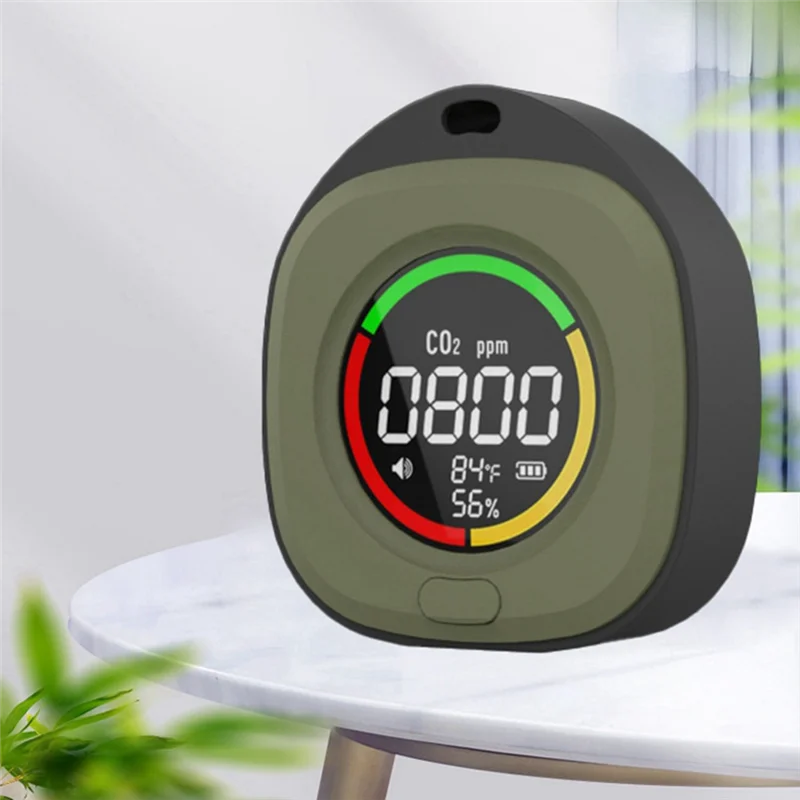 K5C كاشف ثاني أكسيد الكربون الصغير CO تستر جودة الهواء شاشة محمولة شاشة LED USB Typc-C شحن داخلي-A74Z #6