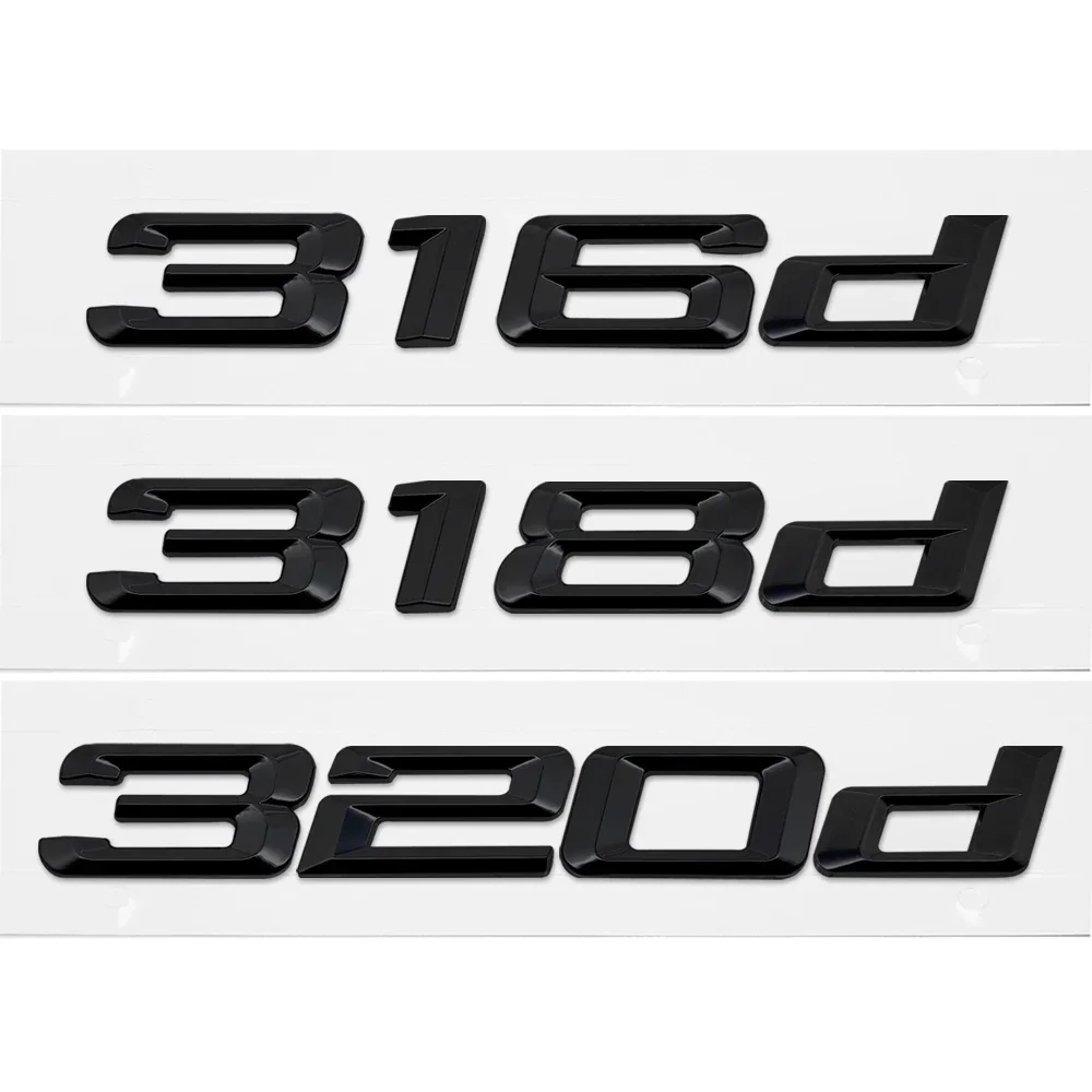 For BMW G20 G21 G28 F30 F31 F34 F35 E90 E91 E92 E93 E46 E36 DIY Sticker Rear Trunk Badge Plastic Decal 3 Series 316d 318d 320d