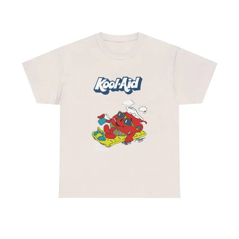 

Футболка Kool Aid с ретро-логотипом, забавный винтажный плотный хлопок