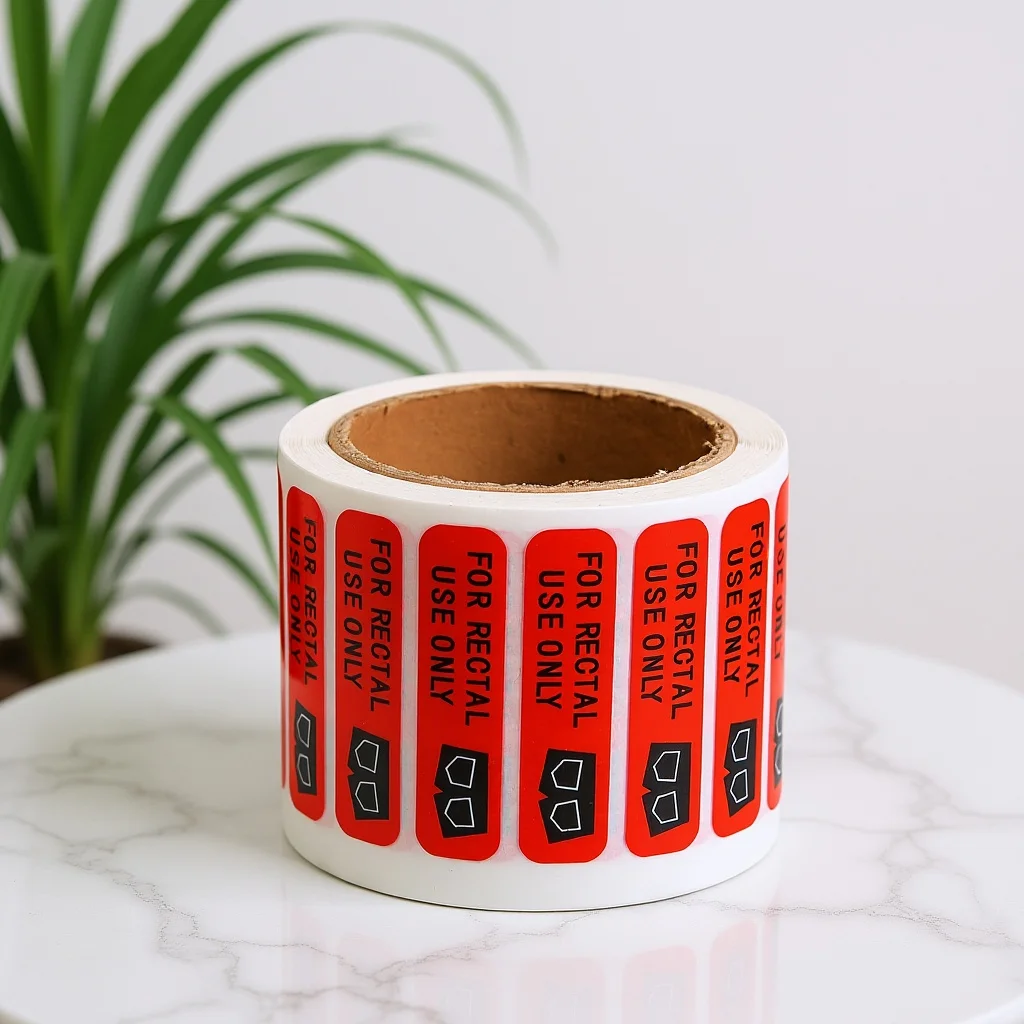 

Rectal Use Only Stickers 1 Roll Funny Doorplate Decals for Party Home Office Computer Desk Water Bottle Decoration