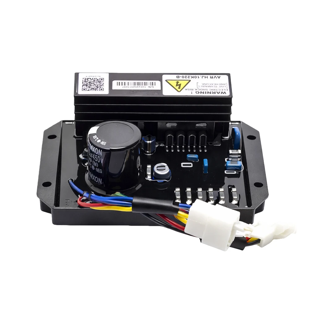 10-20KW HJ.10K220-B HJ.10K3P380 Generator AVR Voltage Regulator Stabilizer Single Three Phase 6/7 Wires For Excitation Generator