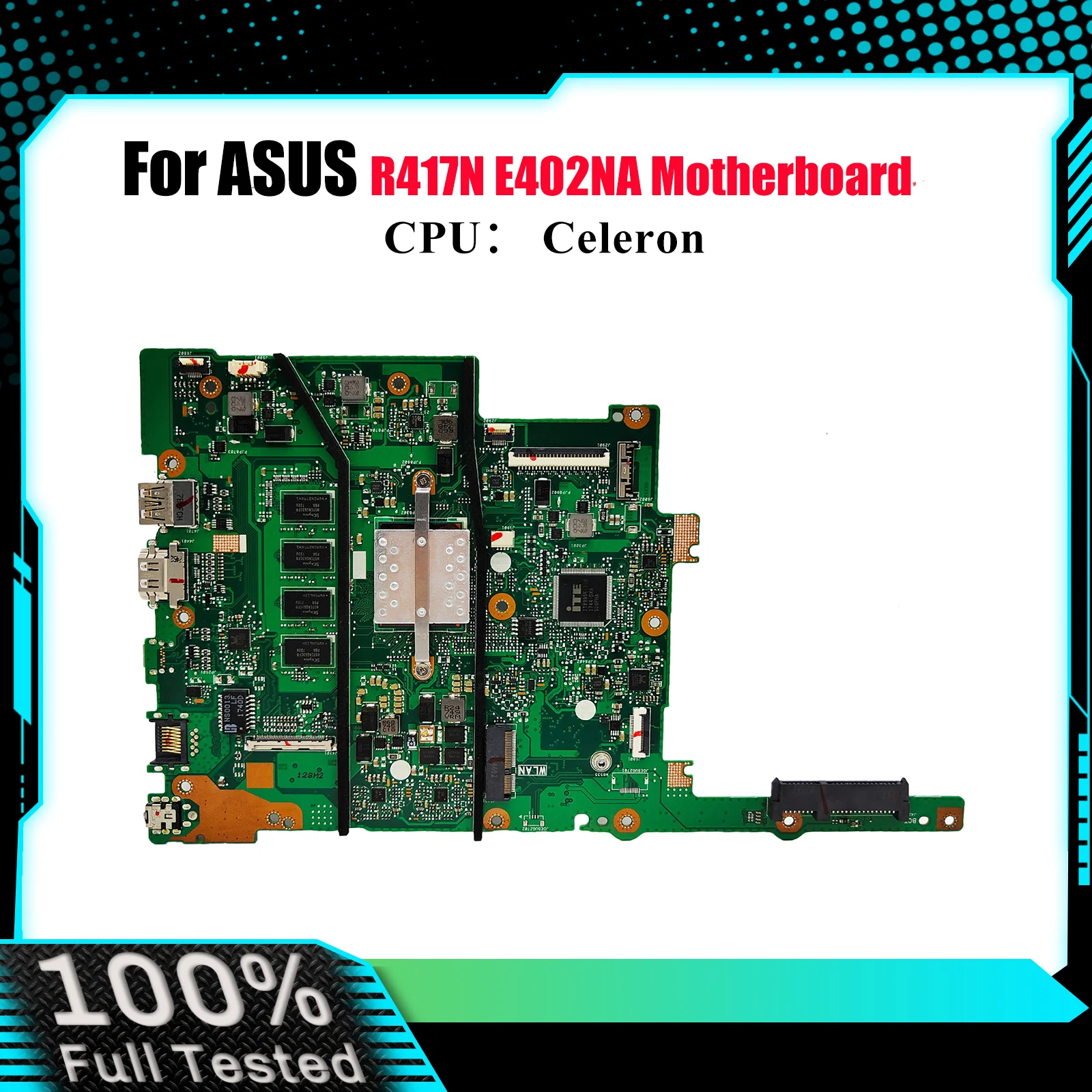 

E402NA Материнская плата для ноутбука ASUS EeeBook E402NA E402N R417N Материнская плата для ноутбука с процессором Celeron 100% тестирование ОК быстрая доставка